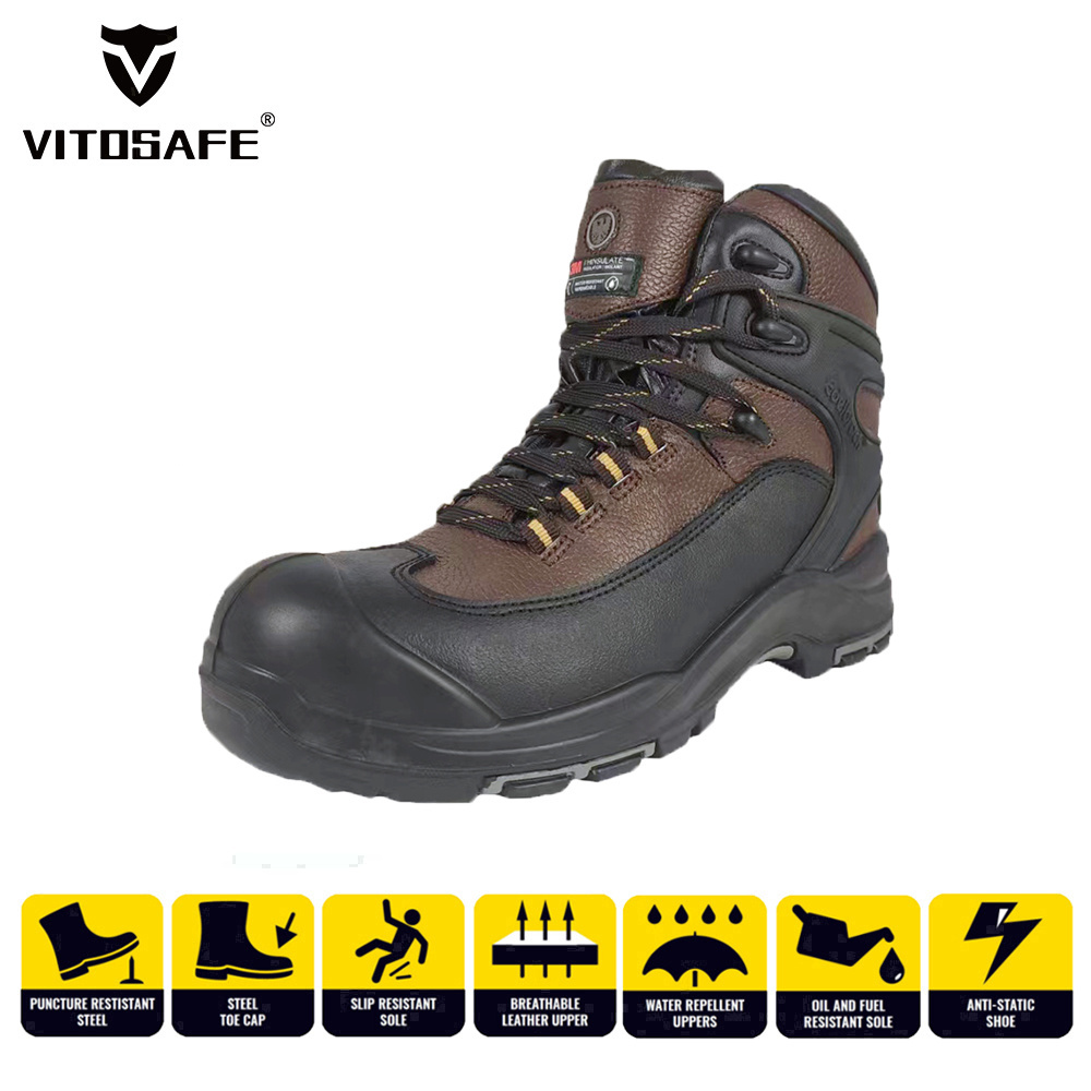 VITOSAFE New Design Industrial Protective Footwear Men Safety Shoes/Boots Zapatos de Seguridad