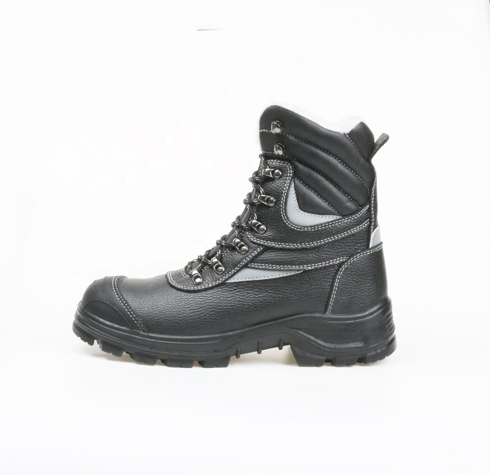 Woodland China made winter leather jungle trekking black combat shoes tactical training boots s3