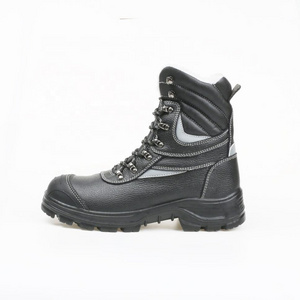 Woodland China made winter leather jungle trekking black combat shoes tactical training boots s3