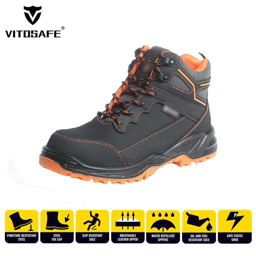 Wholesale High Quality Labor Footwear Anti-smashing Work Safety Shoes Boots for Men S3 with Steel Toe