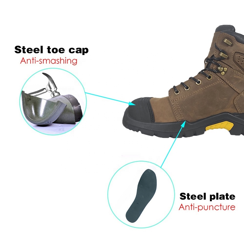 VITOSAFE New Style Custom Anti Puncture Steel Toe Man Protective Work Boots Safety Boot Safety Shoes For Men