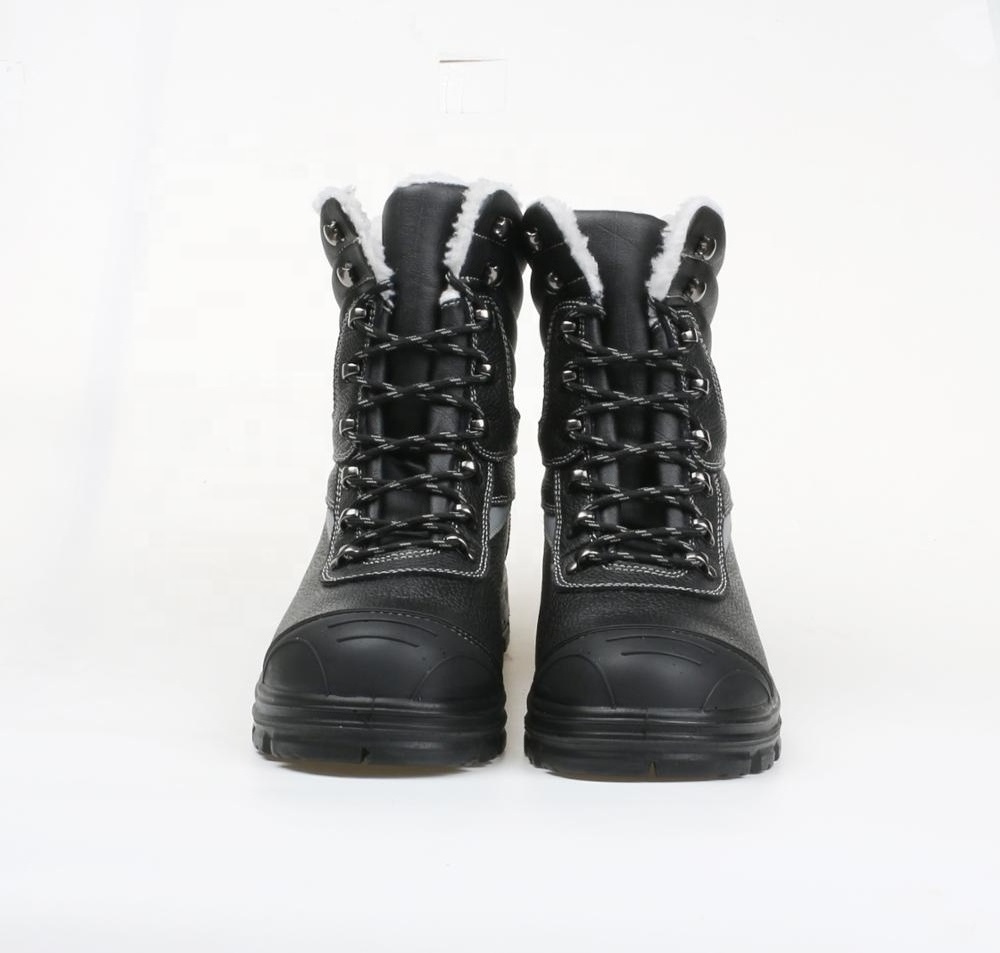 Woodland China made winter leather jungle trekking black combat shoes tactical training boots s3