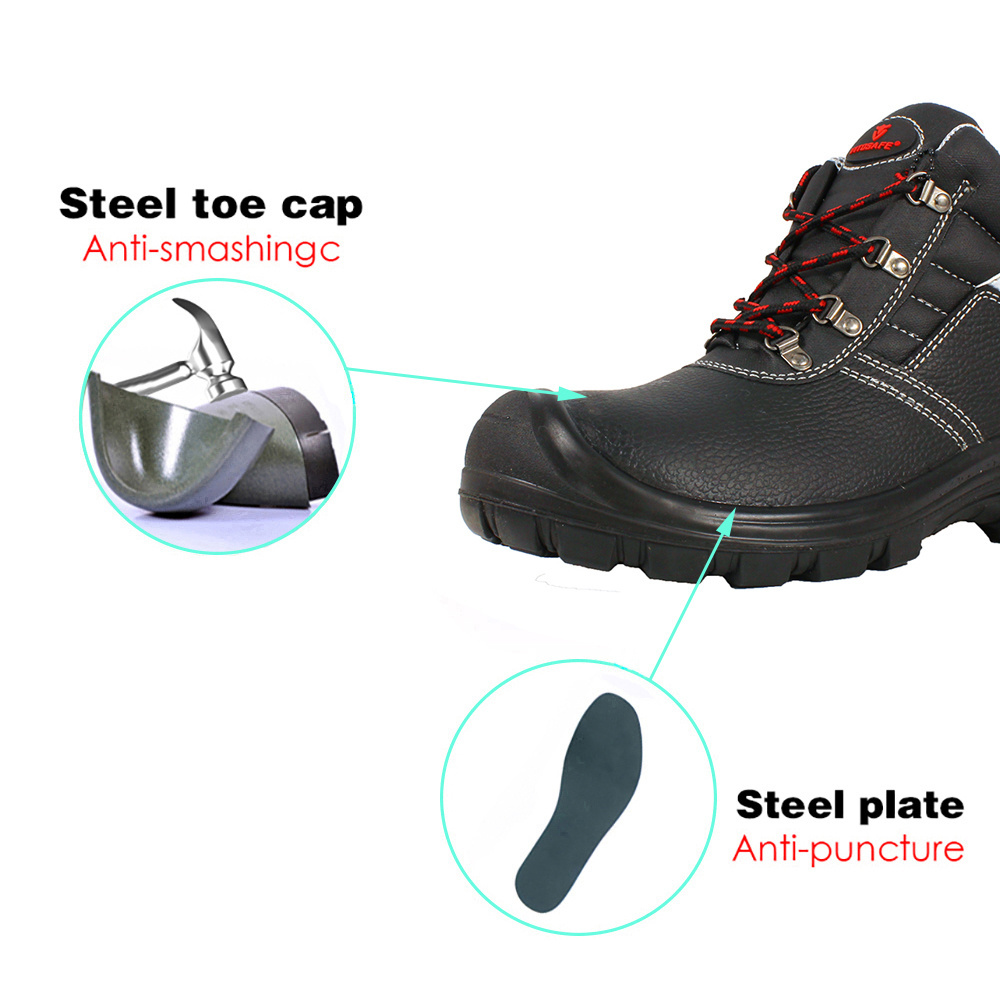 Factory Wholesale Price High Quality Leather Anti-smashing Safety Shoes/Boots for Men and Women