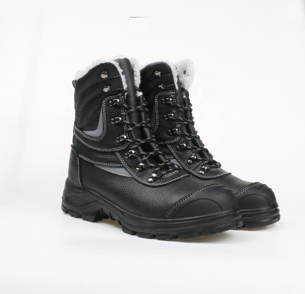 Woodland China made winter leather jungle trekking black combat shoes tactical training boots s3