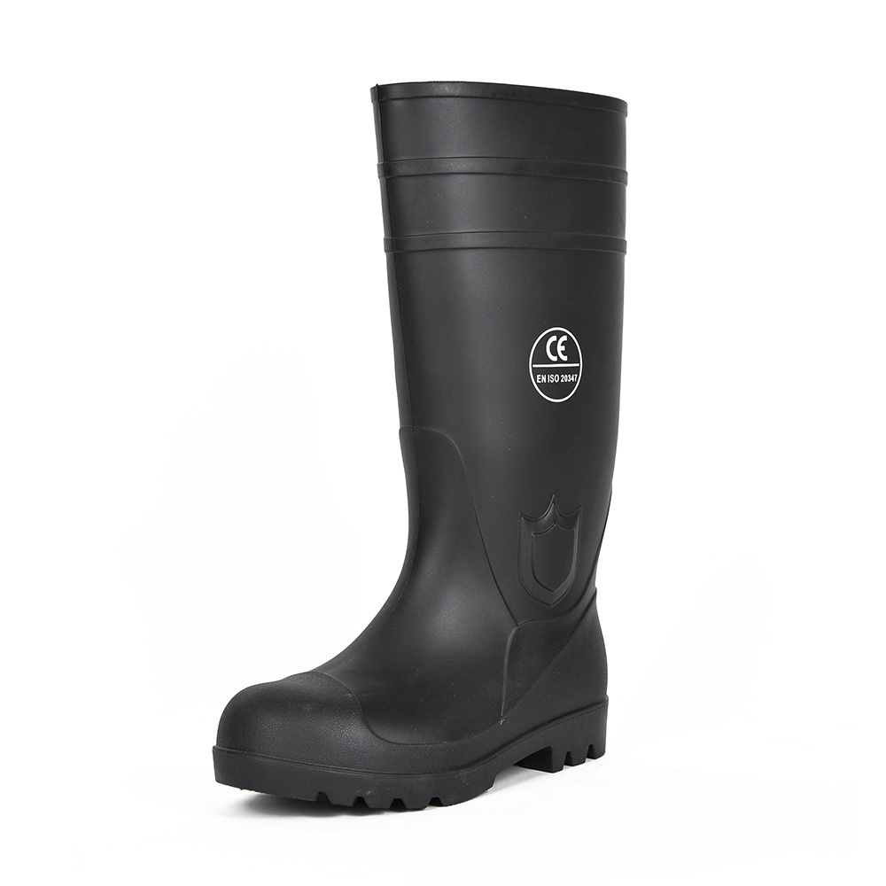 Working custom wellies men pvc safety gumboots rain boots wholesale