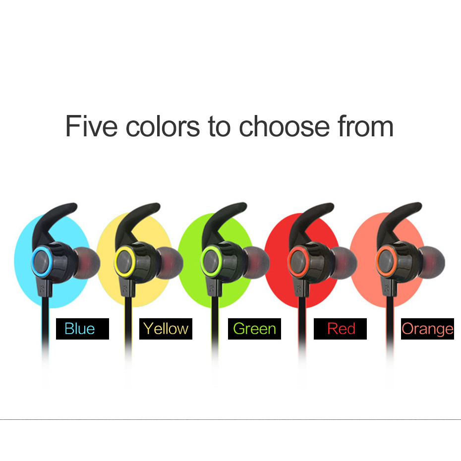 AMW-810 Sport Wireless Bluetooth Earphones headset In-ear neckband headphone Stereo Noise Cancellation earbuds with Mic