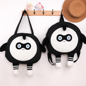 2024 factory wholesale cheap cute kids cartoon backpack bags canvas, new design fashion animal teenager school backpack funny