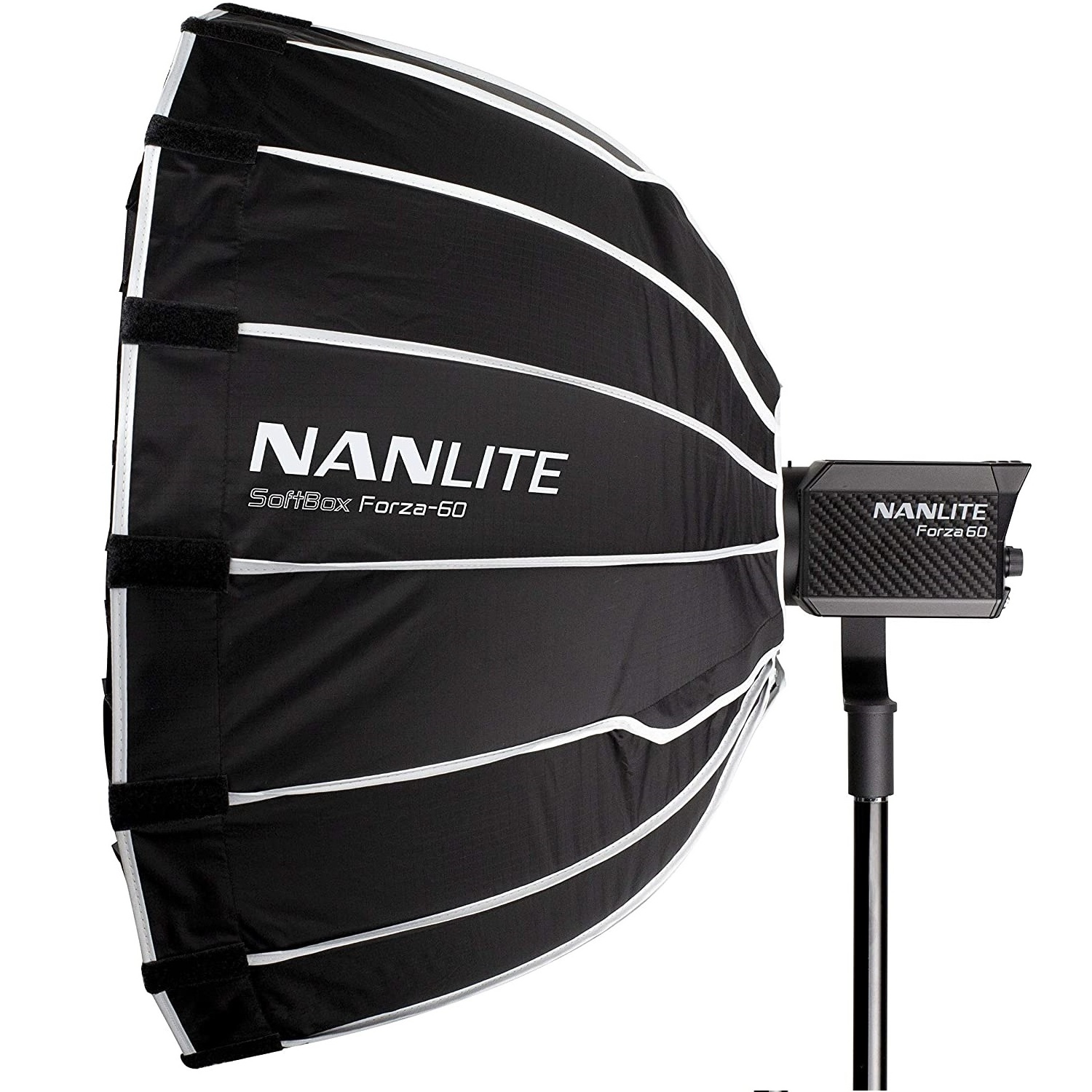 Nanlite SB-FZ60 24inch 60cm Parabolic Softbox 16-Sided Softbox Photography Light Soft Box for Forza 60/60B for interviews