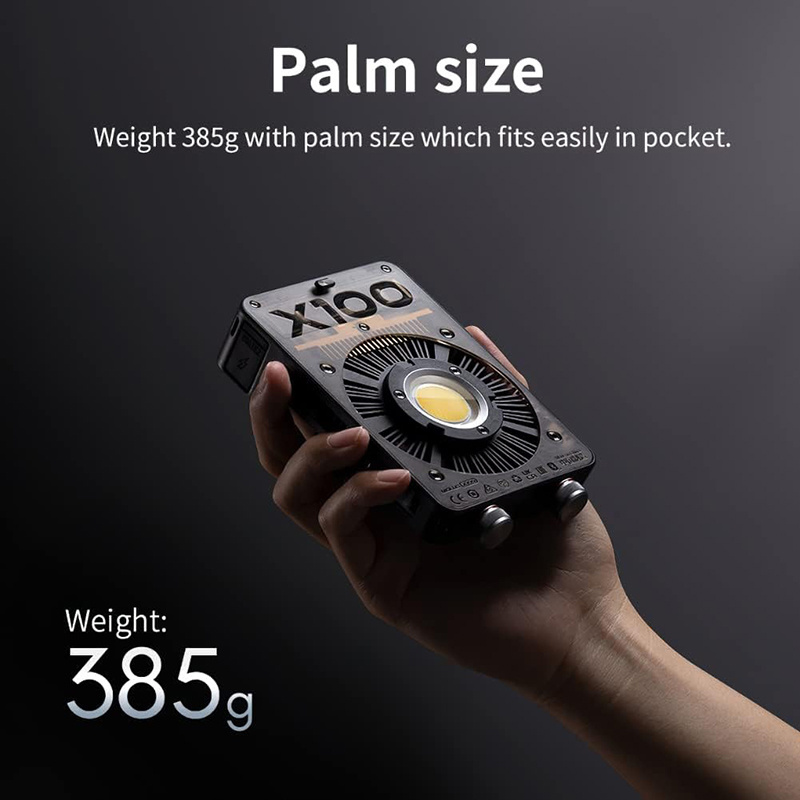 Zhiyun Molus X100 Combo 100W Bi-Color LED Video Light Pocket COB LED Light for Photos Studio Video Outdoor Shooting