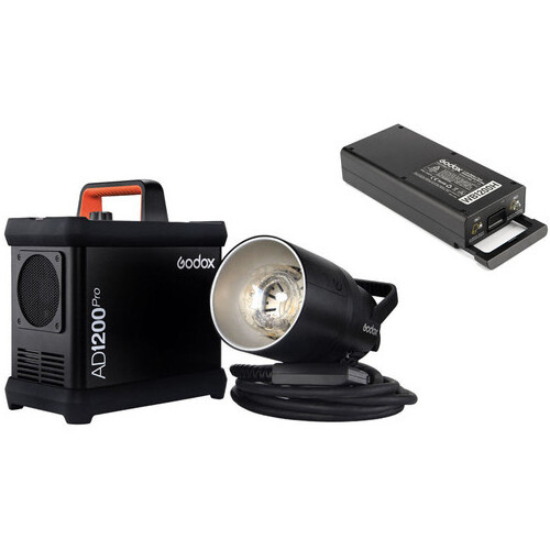 Godox AD1200Pro 1200W TTL Power Pack Kit 0.01-2s Recycle Time with HSS High-Speed Synchronization Outdoor Flash Strobe Moonlight