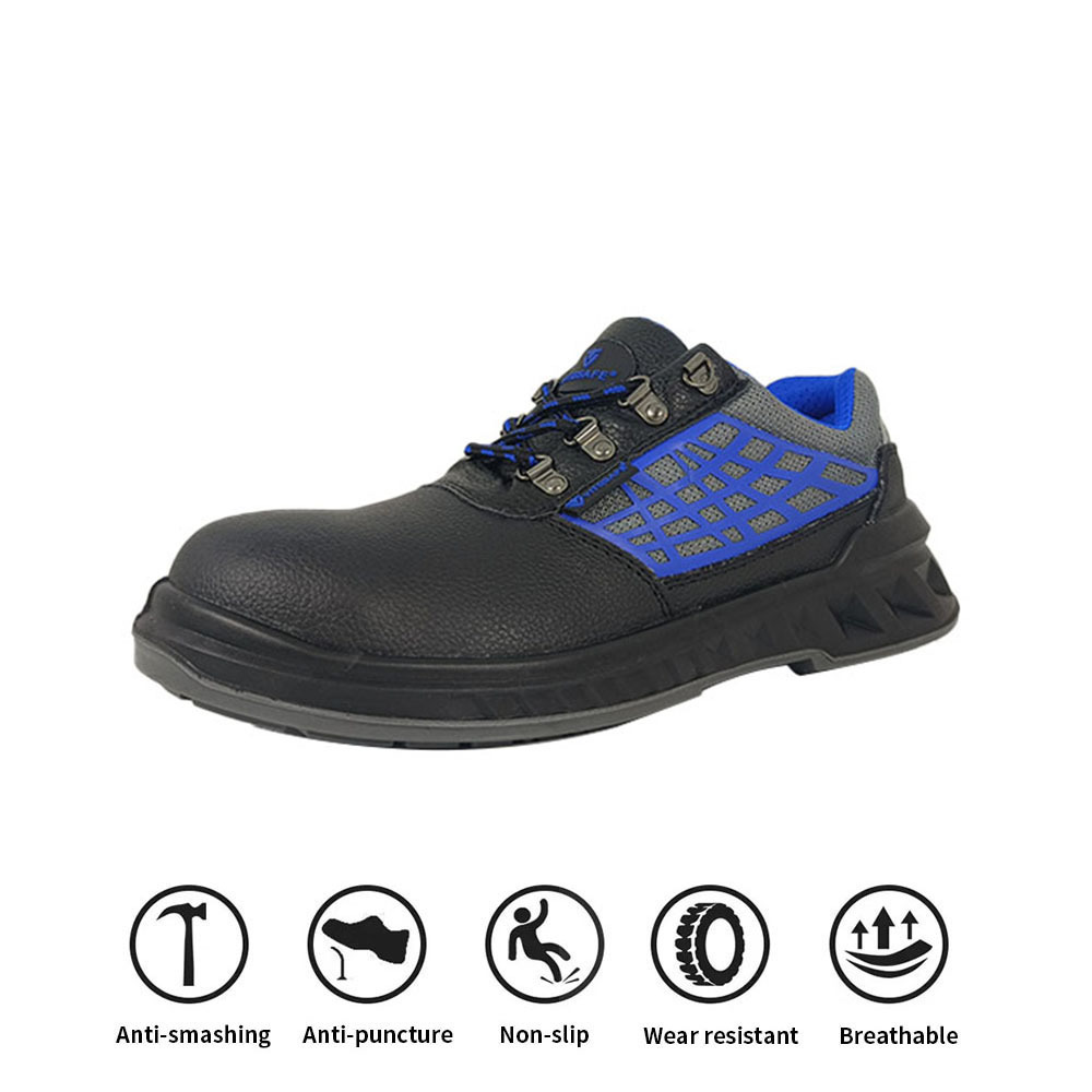 Hot Sale Industrial Light Weight Breathable Protective Steel Toe Work Shoes  Safety Shoes for Men