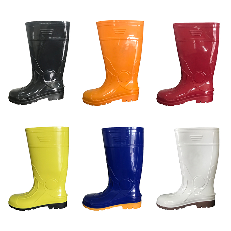 Wholesale Custom Industry Steel Toe Waterproof Rubber Wellington Rain Boots for Men