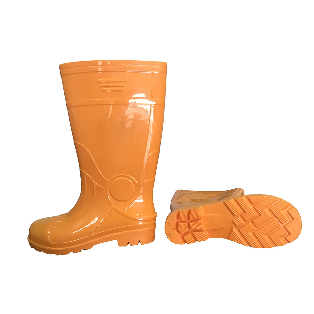 Wholesale Custom Industry Steel Toe Waterproof Rubber Wellington Rain Boots for Men