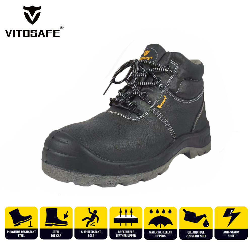 Industrial Labor Protection Zapatos de seguridad punta de acero Work Safety Boots for Men Safety Shoes