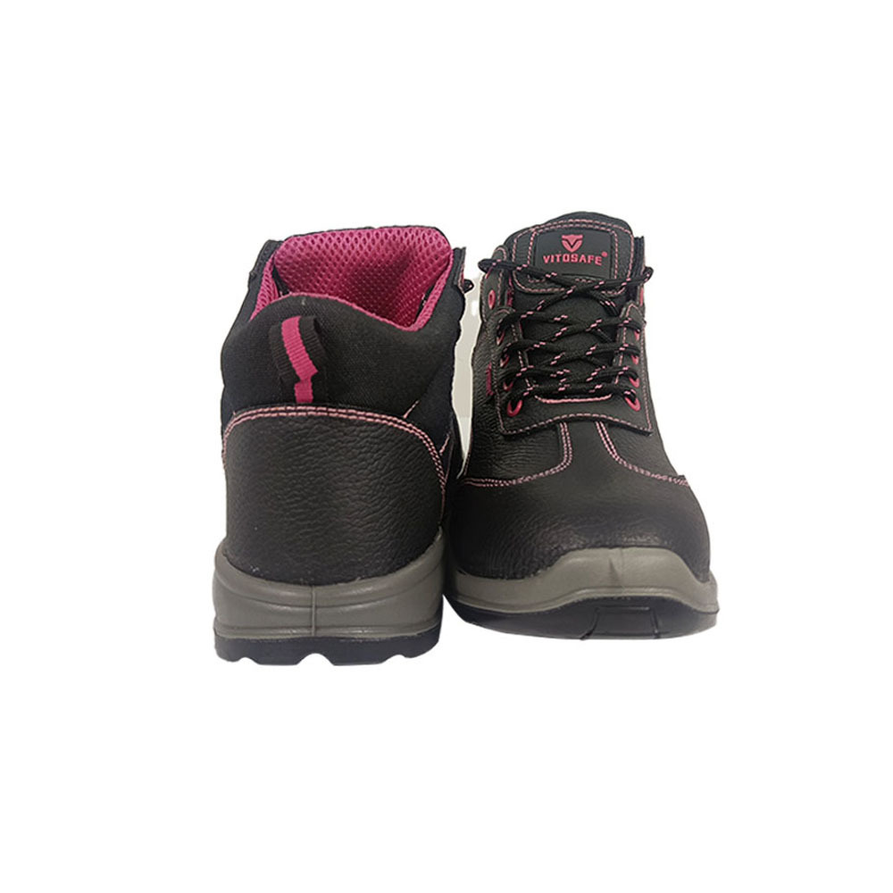 Latest Design Slip Resistant Puncture Proof Industrial Steel Toe Work Safety Shoes for Women