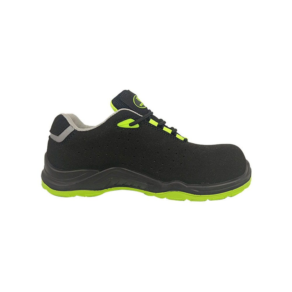 VITOSAFE S1P Black Suede Leather Anti-puncture Non Slip Breathable Outdoor Steel Toe Safety Shoes