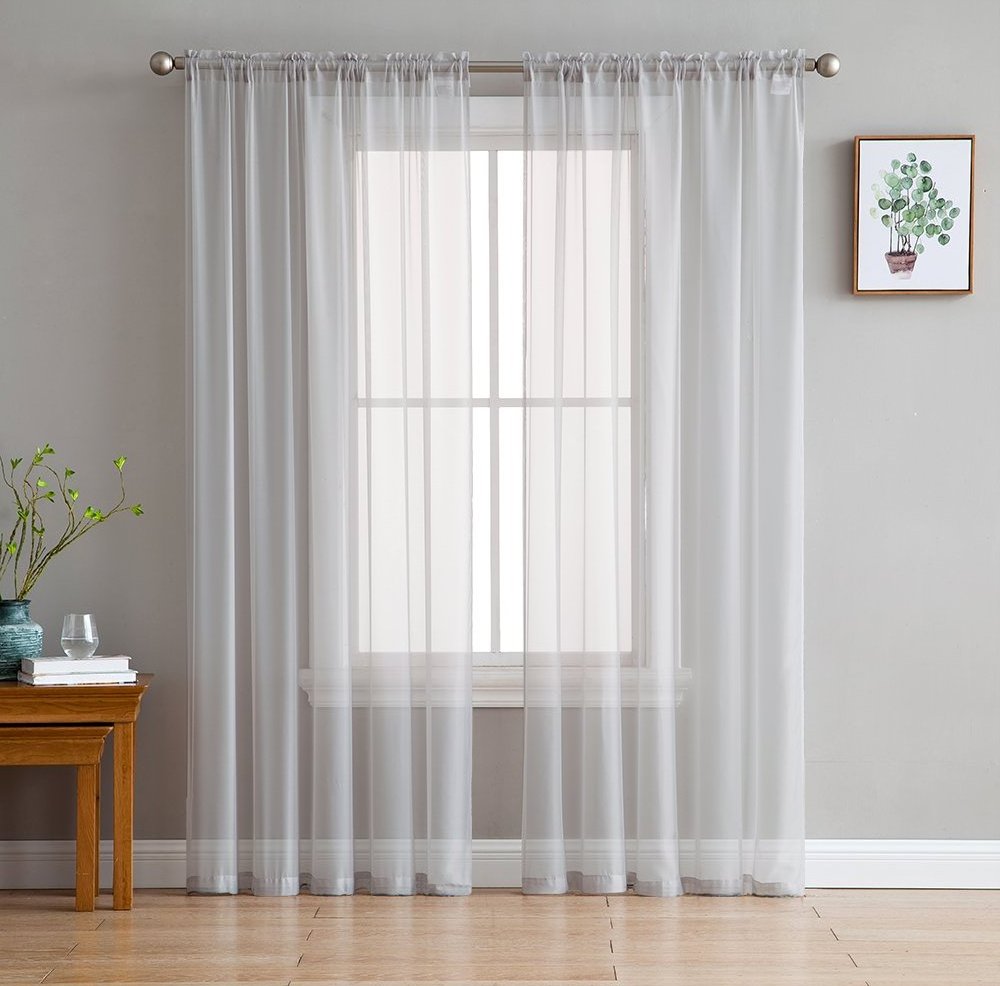 6pcs sheer turkish curtains