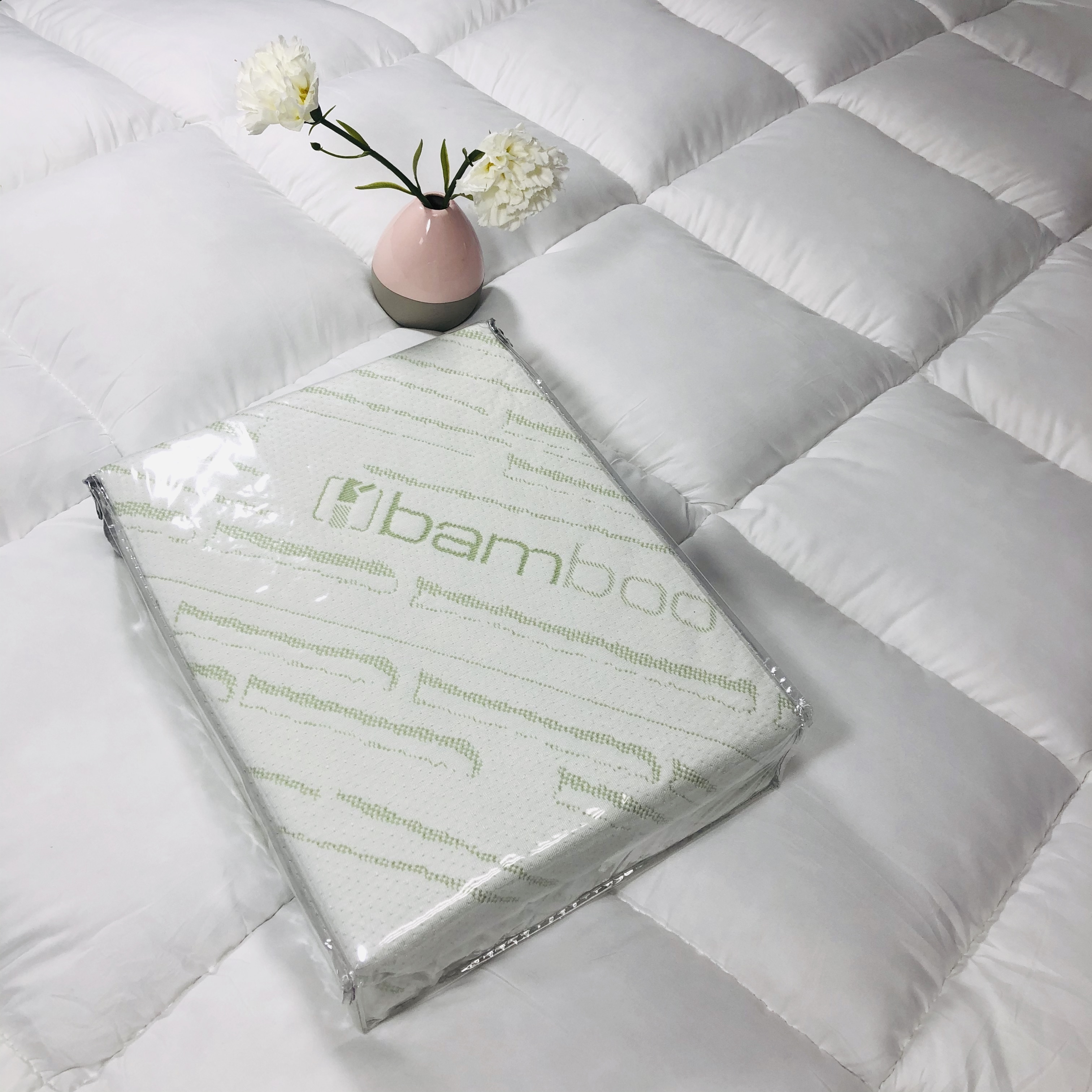 Luxury Bamboo Fiber Jacquard Breathable Waterproof Mattress Cover Protector