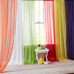 6pcs sheer turkish curtains