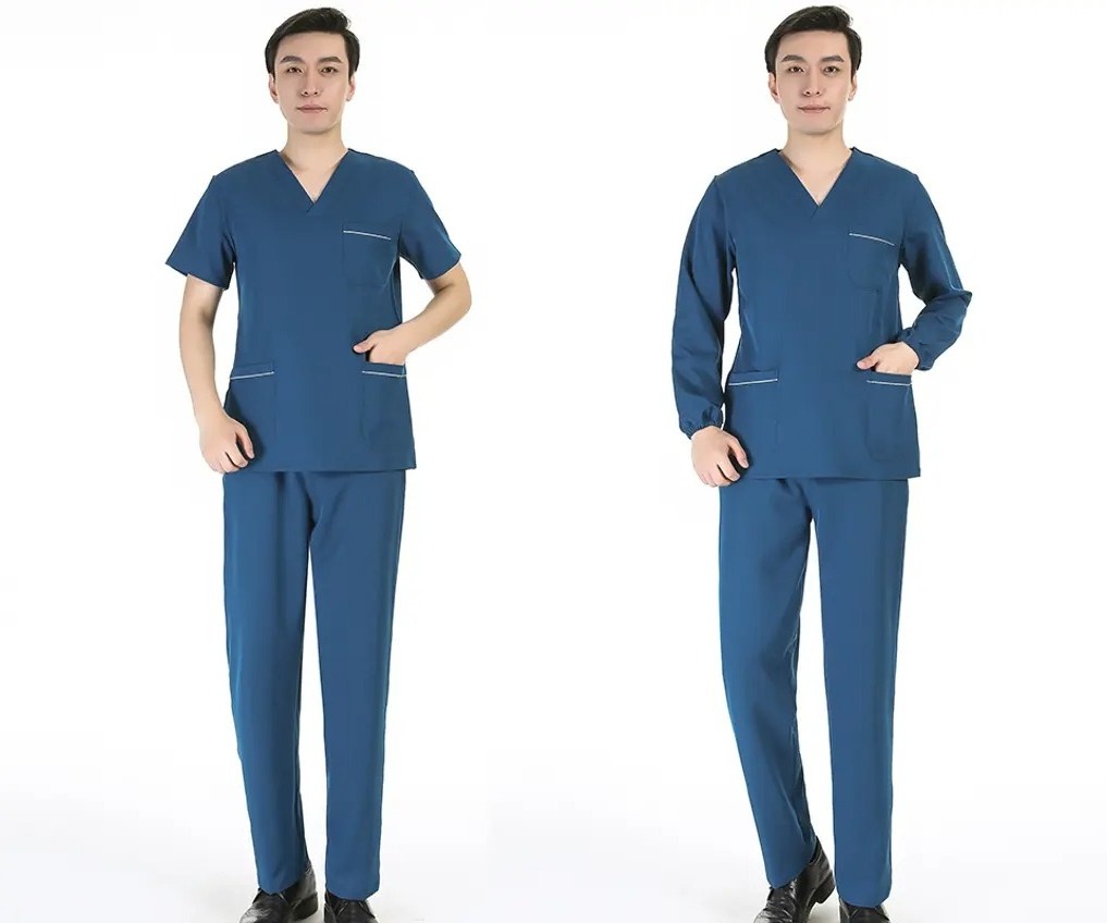 Surgical room hand washing clothes unisex long  and short sleeved handbrushing clothes elastic quick drying doctor nurse uniform