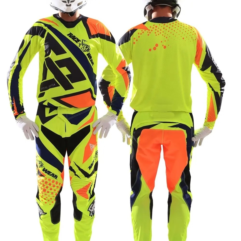 Custom Made MX Motocross Jerseys and Pants Men's MTB Set ATV Dirt Bike Sets with Breathable No Fade Sublimated Graphics