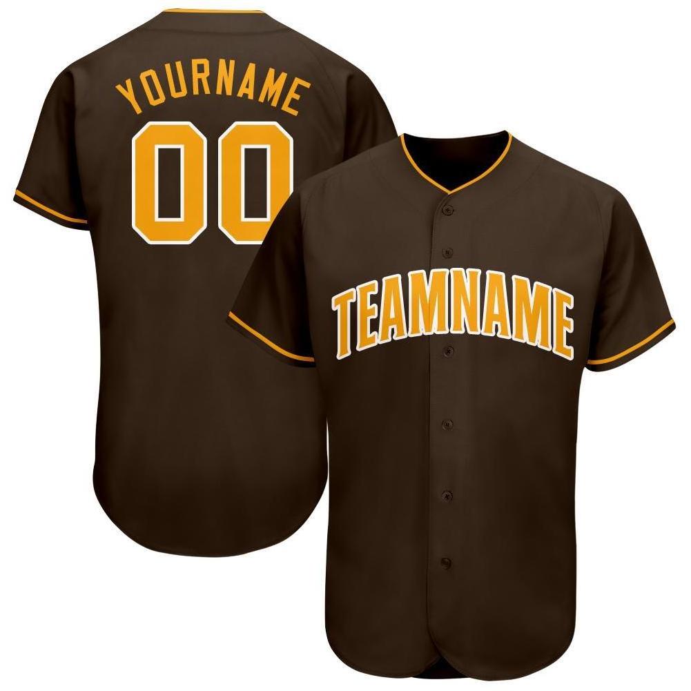 Sublimation Customized Baseball Jersey Men Strips T Shirts Pinstripe Brown Stripe High Quality Men Baseball Jersey For Sale