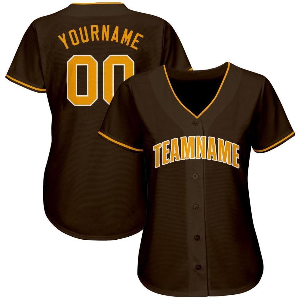 Sublimation Customized Baseball Jersey Men Strips T Shirts Pinstripe Brown Stripe High Quality Men Baseball Jersey For Sale