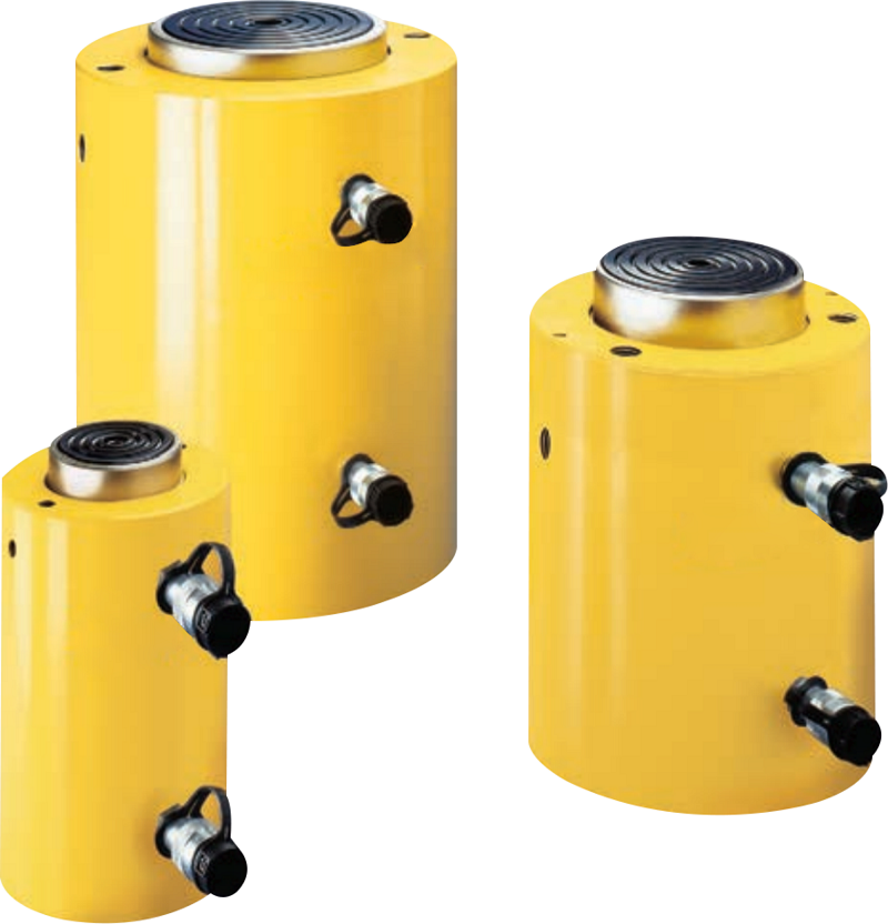 CLL-1008 capacity 100T stroke 200mm Single-acting high tonnage Mechanical Lock Nut safety Hydraulic Cylinder enerpac same