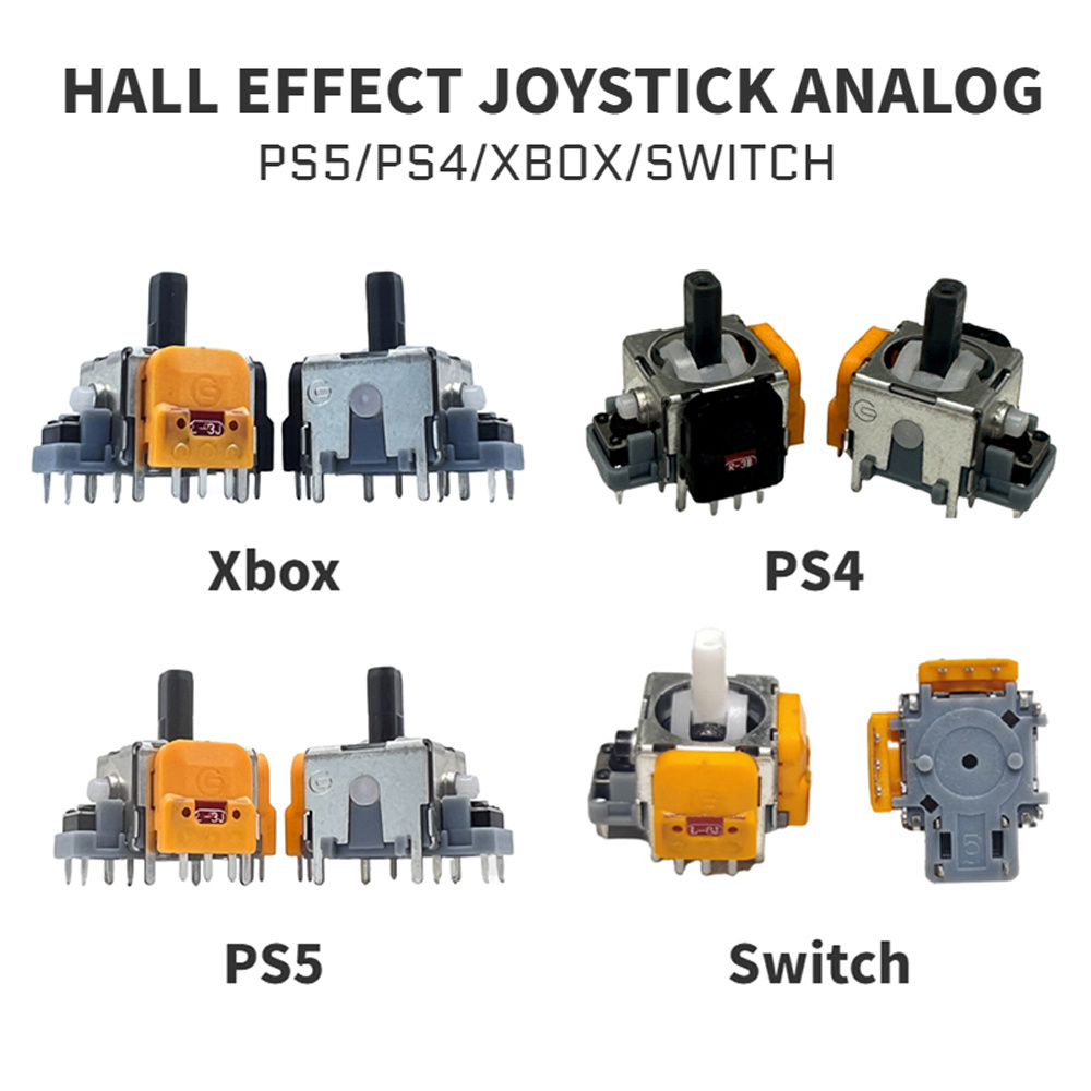 Hall Effect Joystick For PS5 Controller 3D Analog Sticks Sensor Module For PS4 Enhanced Edition Thumbsticks Drift Fix Mod