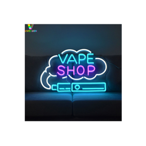 Custom smoke shop led sign neon Signboard Modeling Wall Art 3D neon lamp led hookah neon sign