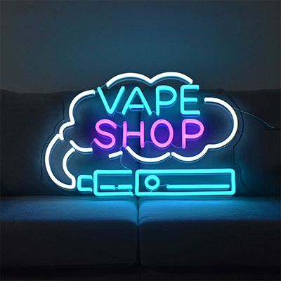 Custom smoke shop led sign neon Signboard Modeling Wall Art 3D neon lamp led hookah neon sign