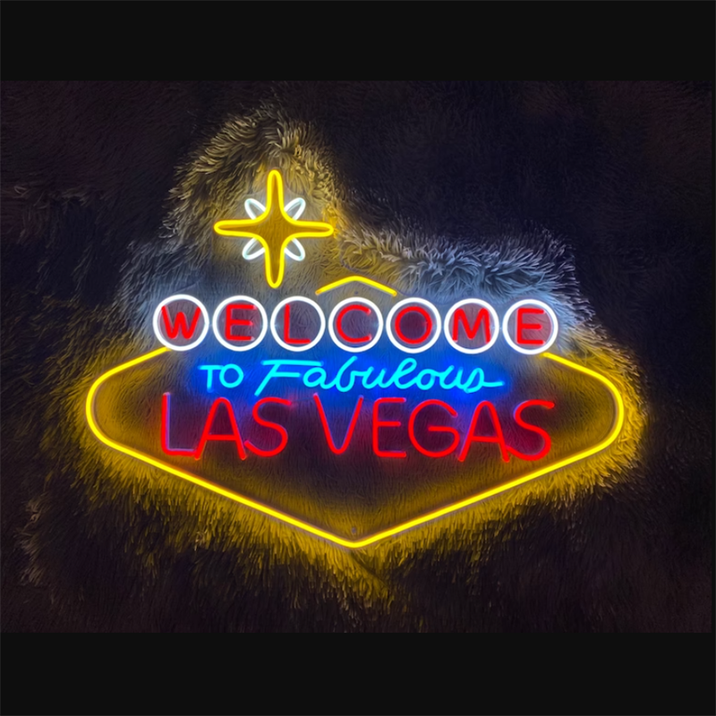 Decorative eye-catching neon wall cowboy casino led neon sign personalized Las Vegas Neon sign