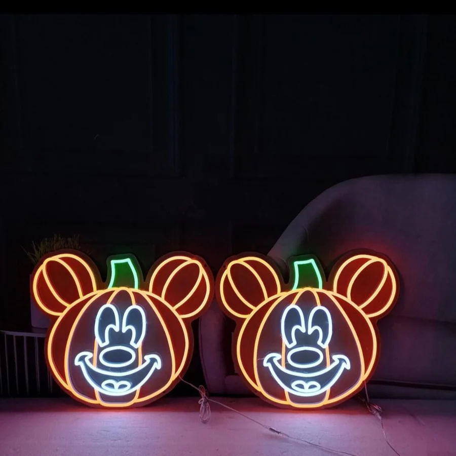 2023 hot sale free design Halloween pumpkin neon light sign custom Halloween neon sign for party home decor