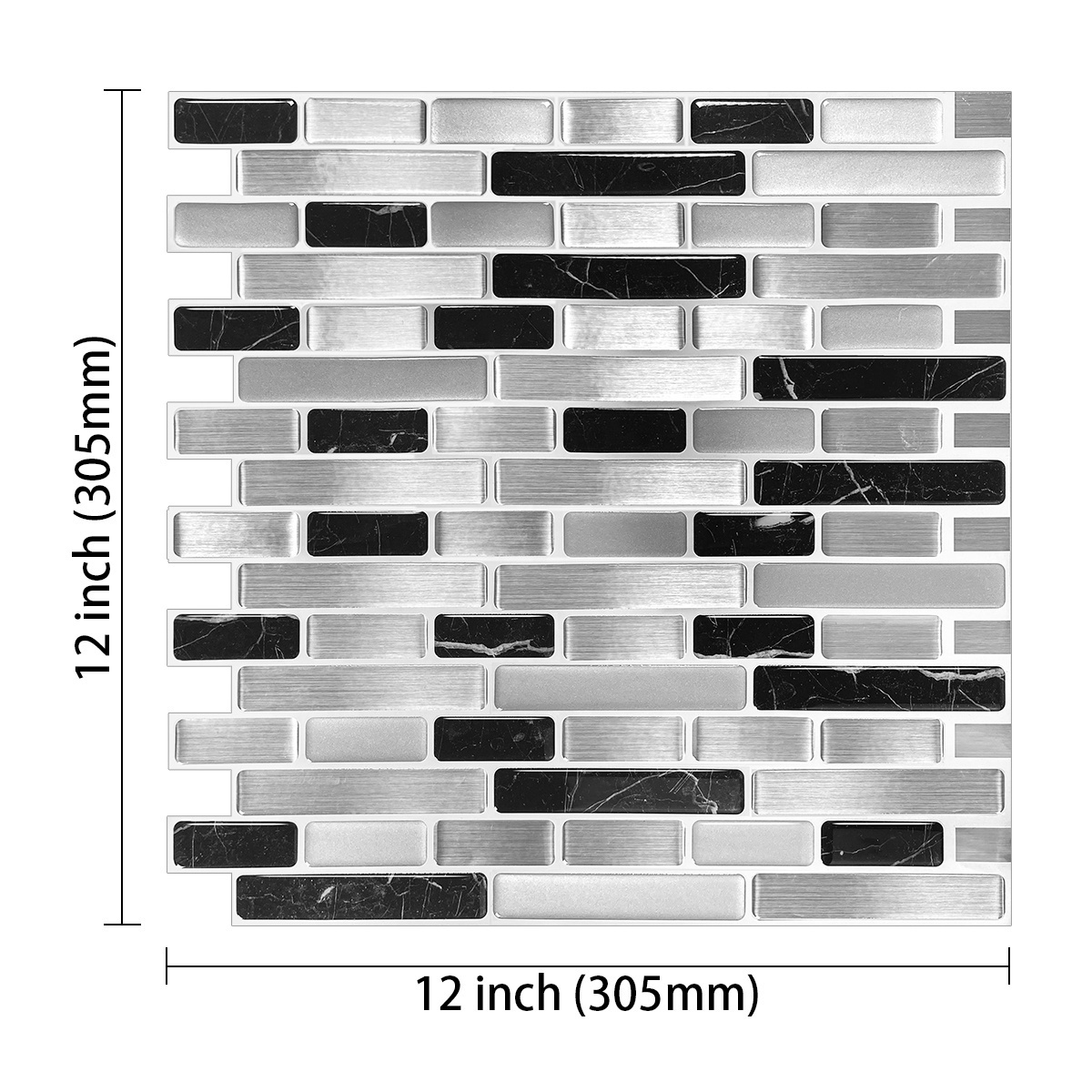 Factory Outlet Self Adhesive Wall Tile Sticker Peel and Stick Wall Tile for Kitchen Backsplash  Bathroom Wall Decoration