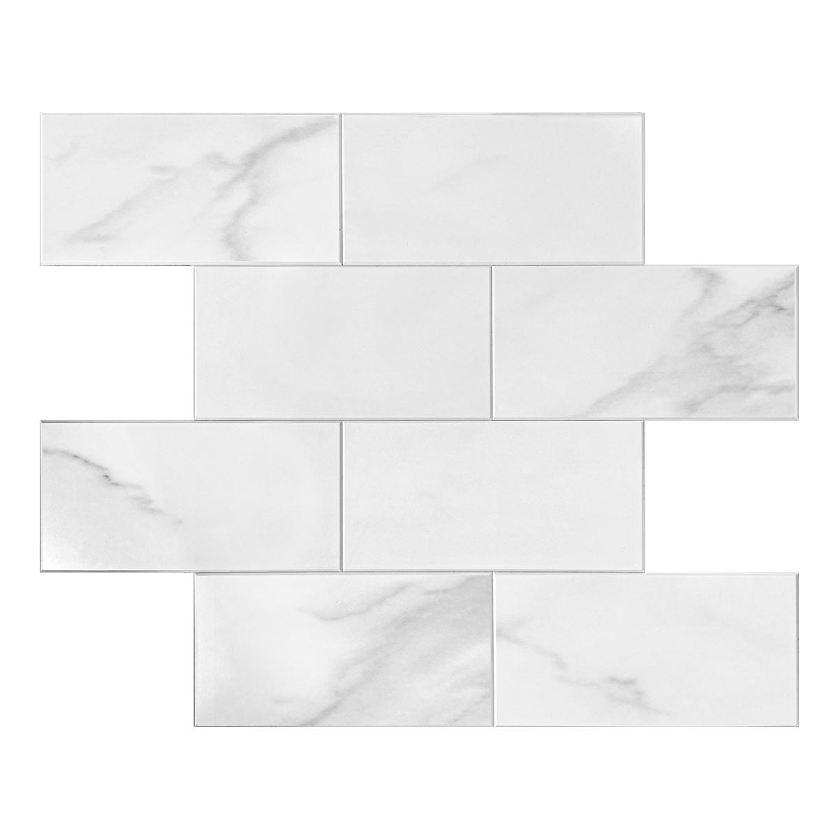 Vivid Tiles Factory Direct Peel And Stick Wall Tiles Home Decoration 3D Brick Wall Paper Self Adhesive Mosaic wall panel