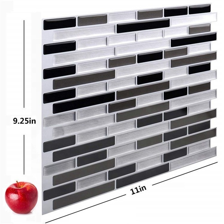 US standard peel and stick backsplash wall tile, Easy DIY Tile Backsplash