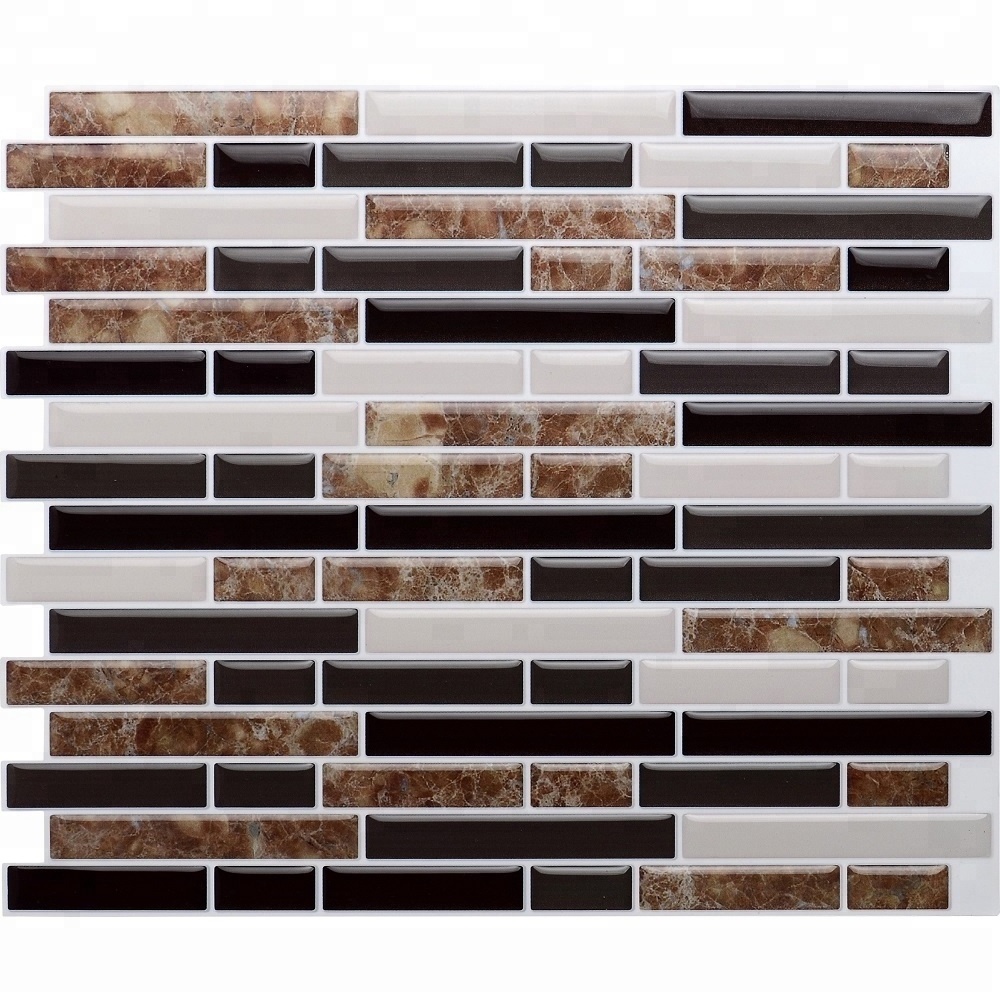 Peel and Stick Vinyl Backsplash Self adhesive Wall Tile