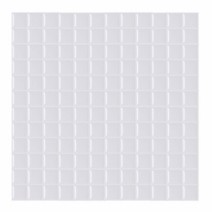 Peel and Stick Backsplash Wall Tile Self Adhesive Wall Sticker 10"x10" Square Style White Mosaic Tile Waterproof DIY