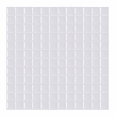 Peel and Stick Backsplash Wall Tile Self Adhesive Wall Sticker 10"x10" Square Style White Mosaic Tile Waterproof DIY