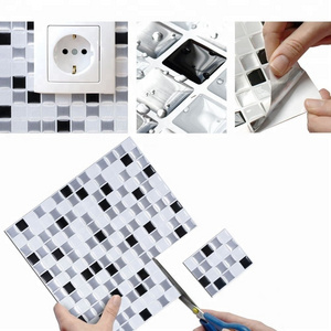 Vivid Tiles Factory Outlet New Stick And Go Removable 3D Sticky Wall Tile Bathroom Mirror Frame Sticker Backsplash