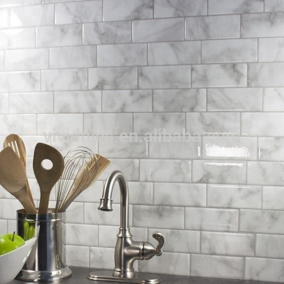 Peel and Stick Bathroom Tiles Adhesive Kitchen Tiles Subway Marble Vinyl Wall Tile 3D Effect DIY Waterproof