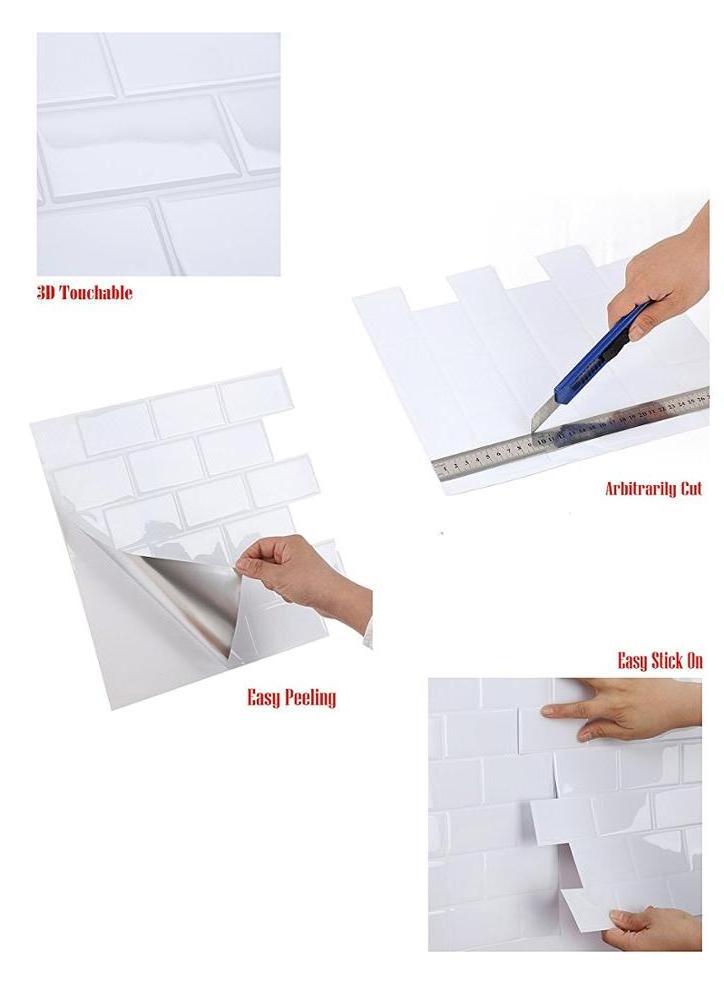 USA backsplash tiles cheapest price instant stick on wall tile peel and stick mosaics