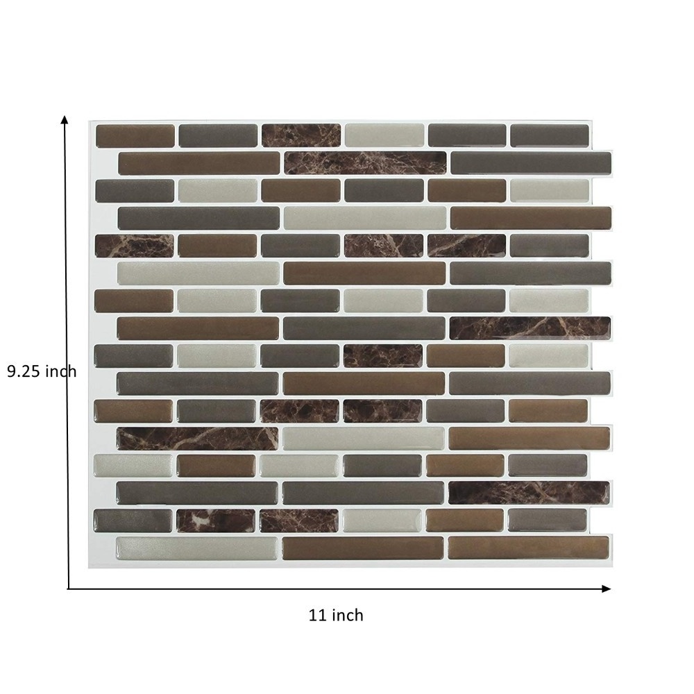 Adhesive Wall Tiles 3D Gel Technology 3D tile pattern kitchen backsplash sticker