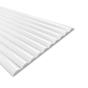 Peel and Stick Vinyl Tiles-Edge Trim White color