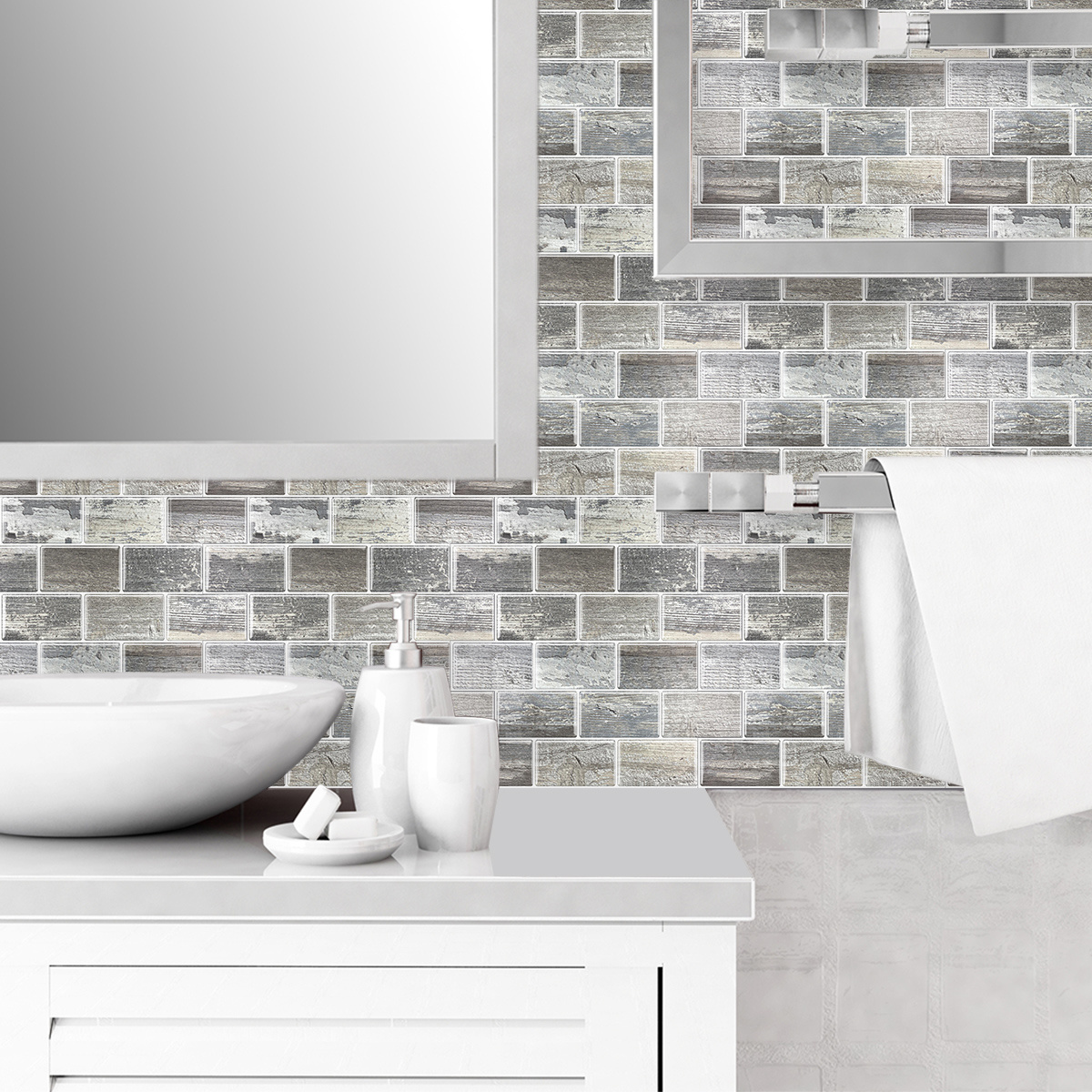 Vivid Tiles Best Selling Peel And Stick Tile Self-Adhesive Wall Tiles Wallpaper Waterproof Removable For House Decoration