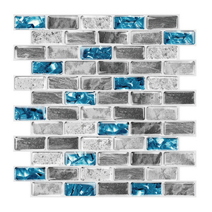 Smart kitchen glass mosaic designs with peel and stick kitchen backsplash vinyl tile