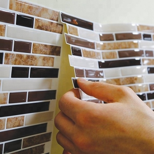 Peel and Stick Vinyl Backsplash Self adhesive Wall Tile