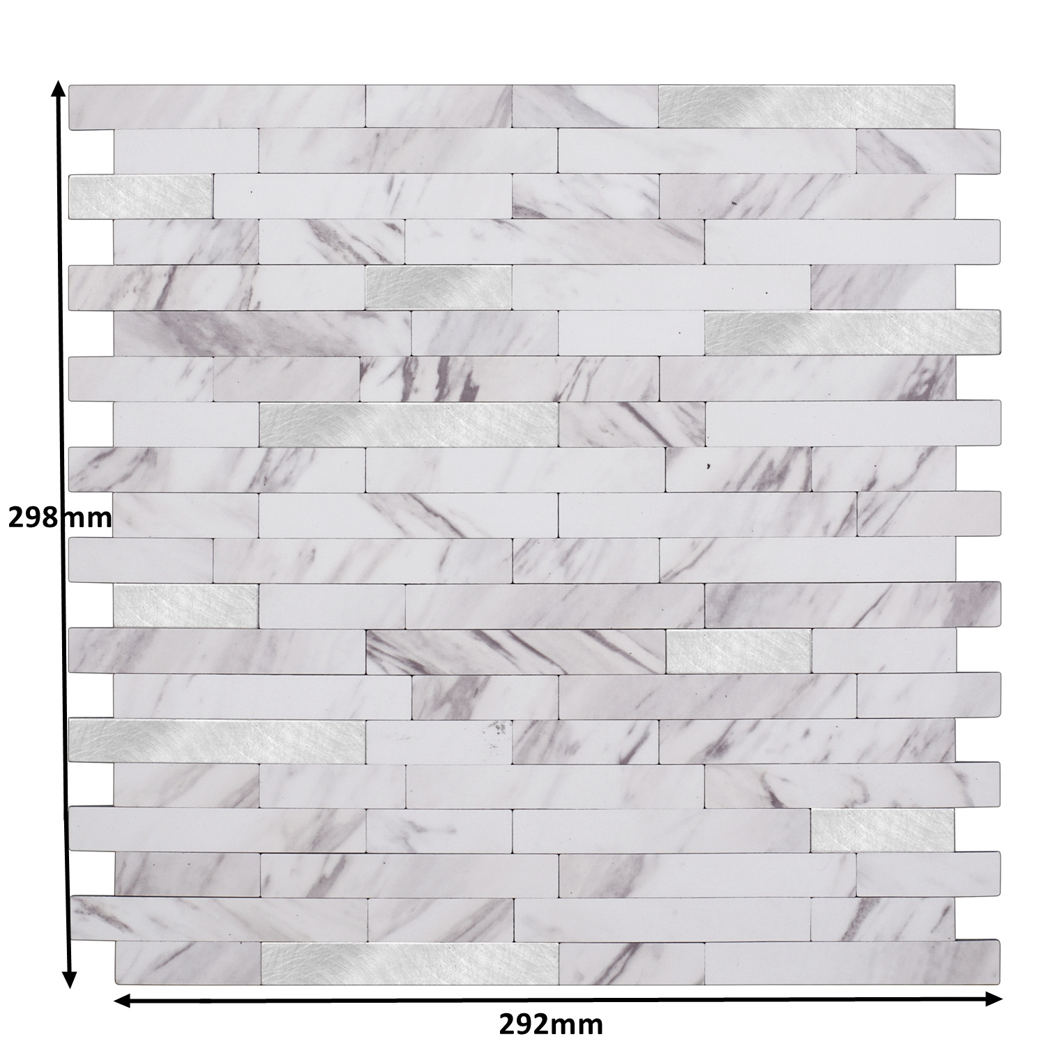 Stick and Go Wall Tile Backsplash Peel and Stick Mosaics