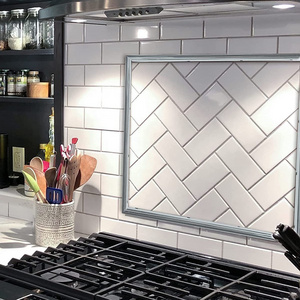 SilverPeel and Stick Vinyl Tile-Edge Trim White Color Tile Trim For Backsplash Self-Adhesive Liner For Corner Decor In Stainless