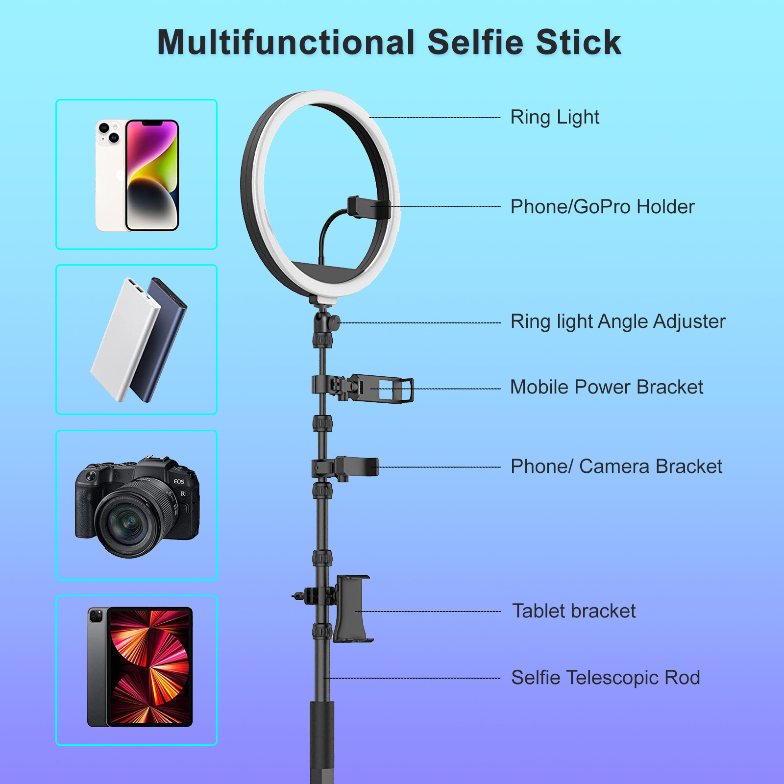 2023 Custom Large Manual Automatic 360 Go Pro Camera Selfie Rotating Photo Ring Light Video Booth 360 Photo Booth Photo